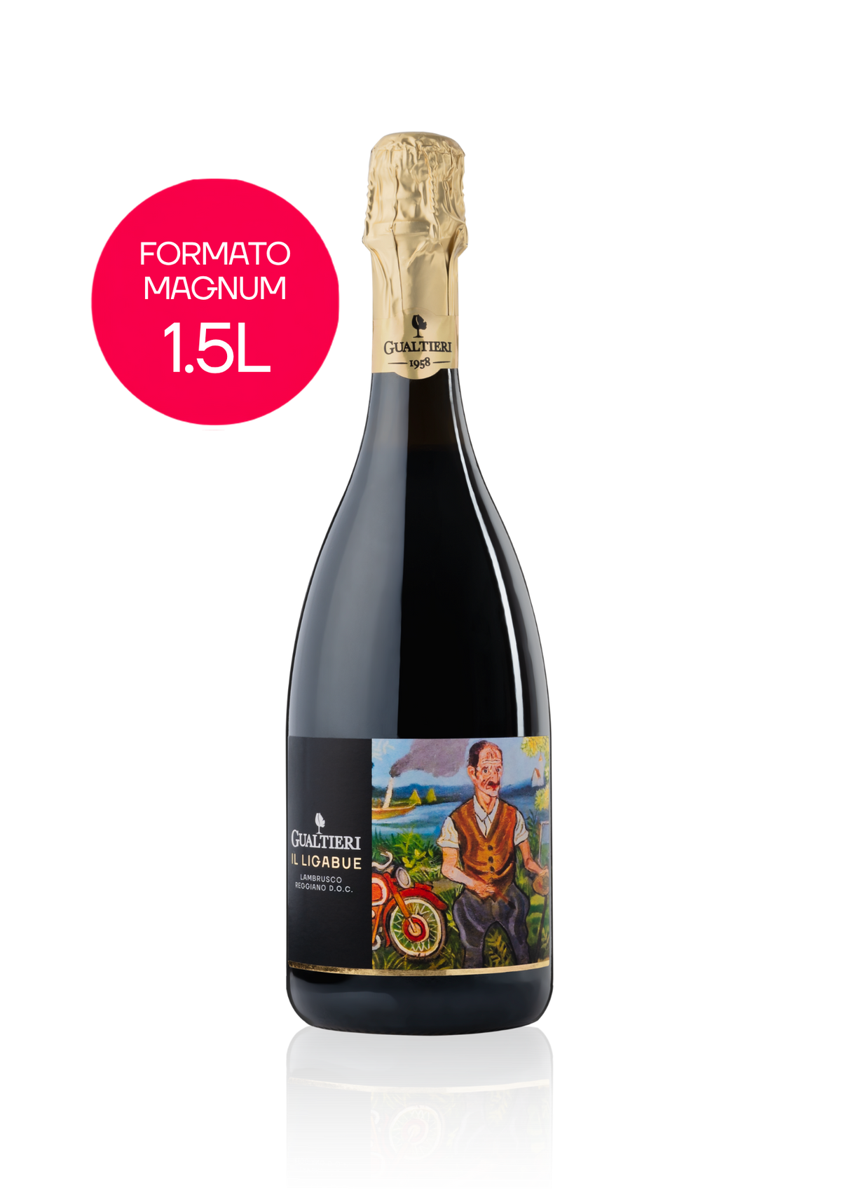 Il Ligabue (Magnum 1.5L) Lambrusco Reggiano D.O.C.